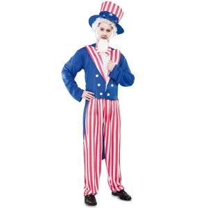 Fato de Tio Sam americano para homem