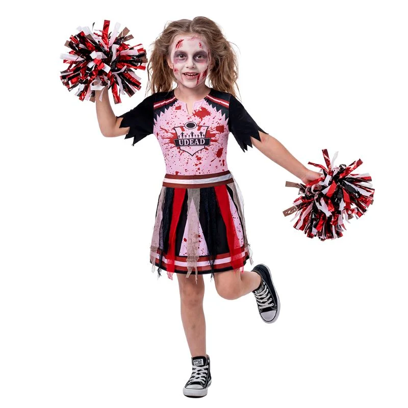 Fato de Animadora Zombie Infetada para menina