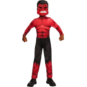 Fato de Hulk vermelho classic para menino