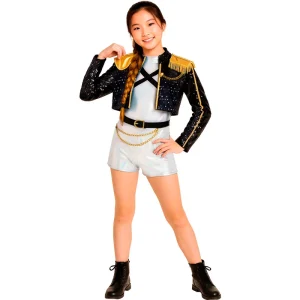 Fato de K-pop Silver Leader para Menina