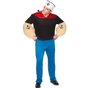 Fato de Marinheiro Popeye musculado para homem
