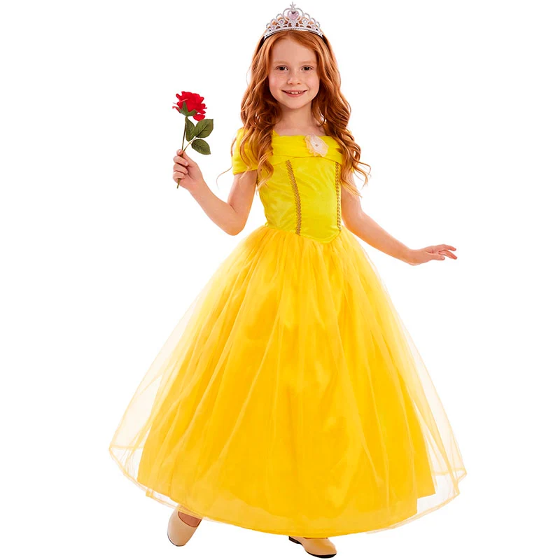 Fato de Princesa do conto A Bela e o Monstro para menina - Image 2