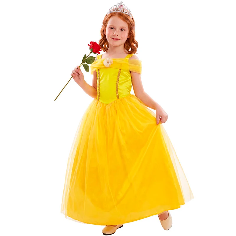 Fato de Princesa do conto A Bela e o Monstro para menina - Image 3
