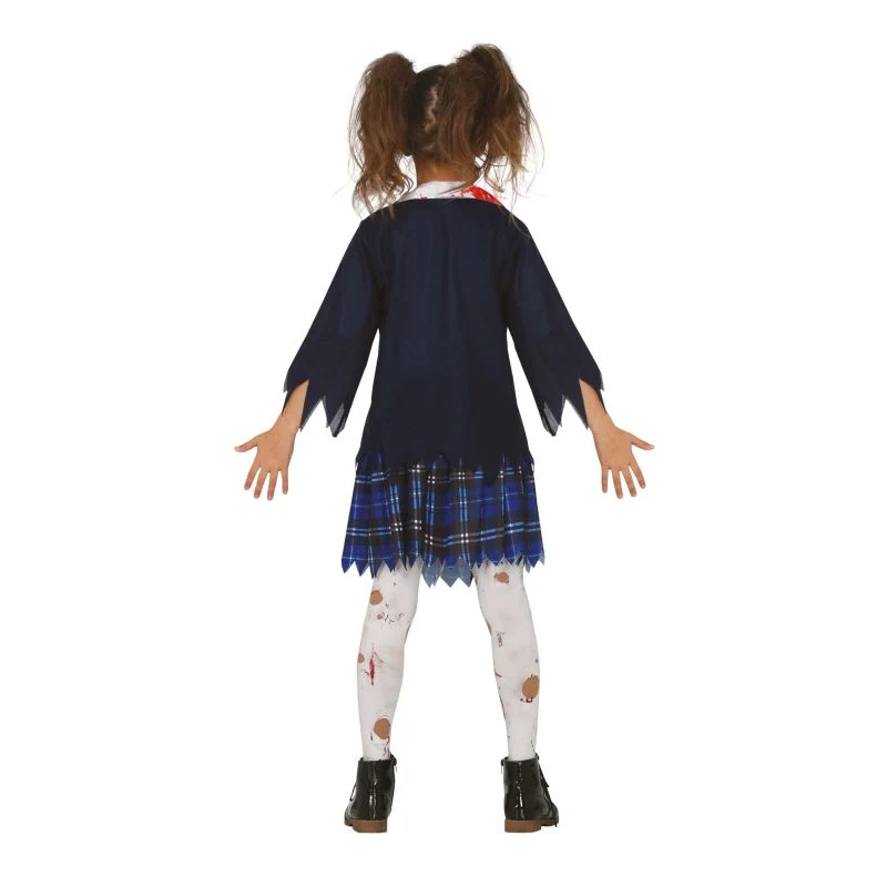Fato de Estudante Zombie Terror para menina - Image 3