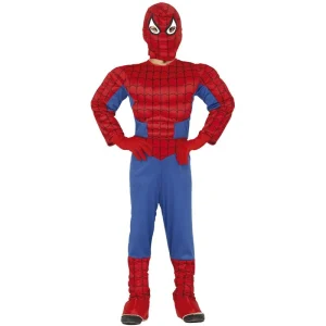 Fato de Homem Aranha Musculado para menino