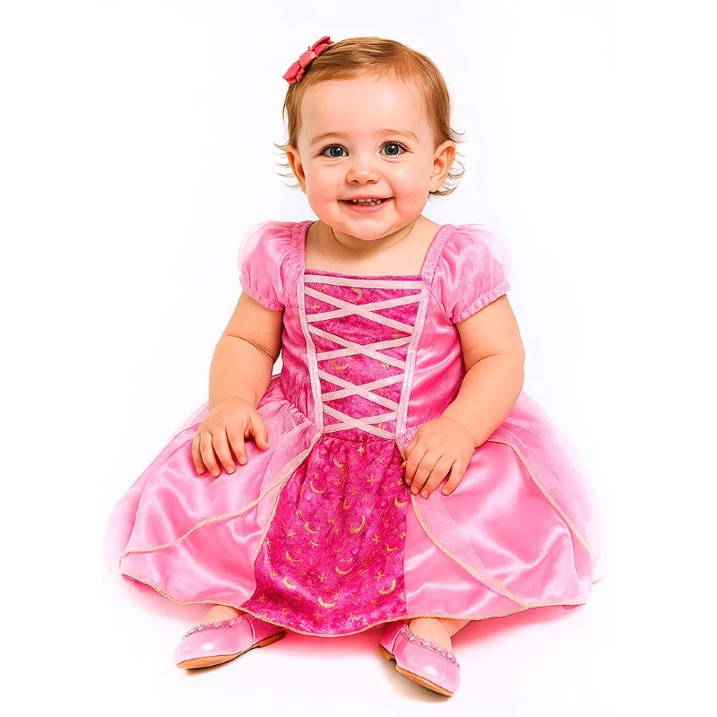 Fato de Princesa rosa de conto para bebé - Image 2