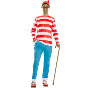Fato de Wally o viajante das BD adulto unisexo