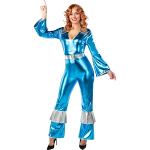 Fato de Rapaz Abba Disco Azul para mulher