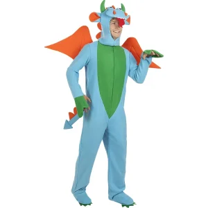Fato de Dragão azul para homem
