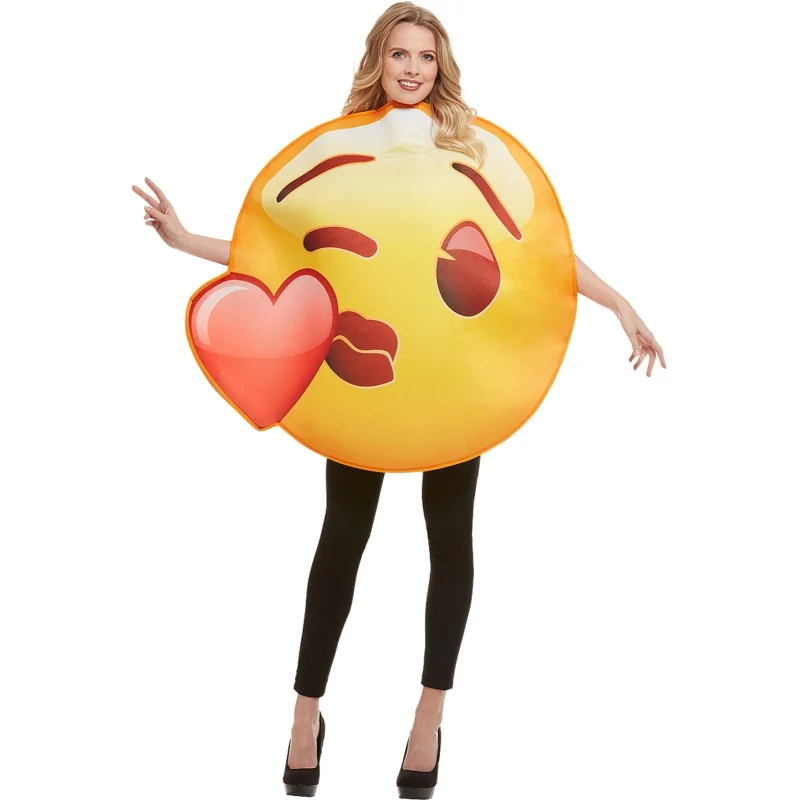 Fato de Emoji beijo adulto unisexo - Image 2