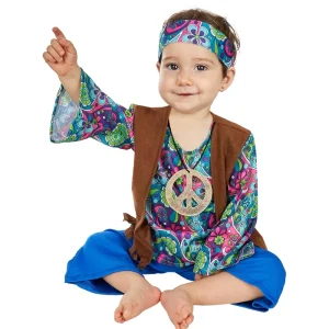 Fato de Hippie Paz e Amor para bebé