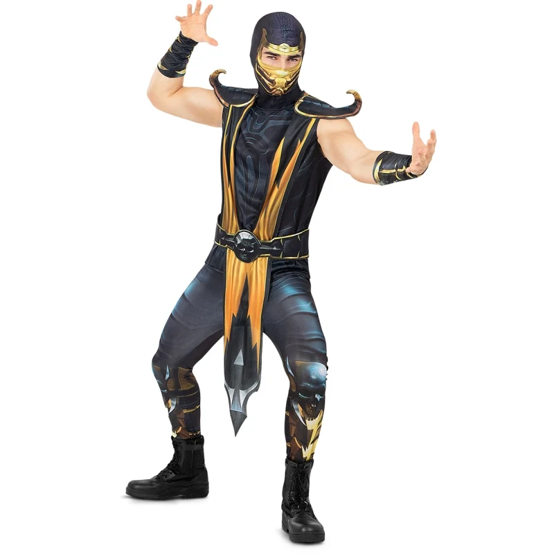 Fato de Scorpion - Mortal Kombat para homem