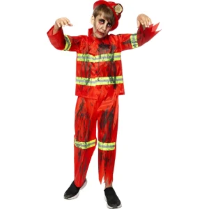 Fato de Bombeiro Zombie para menino