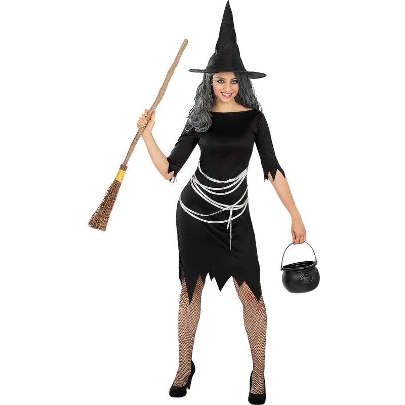 Fato de Bruxa Negra para mulher - Image 3