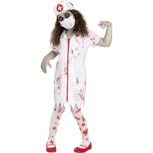 Fato de Doutora Zombie Sangrenta para menina