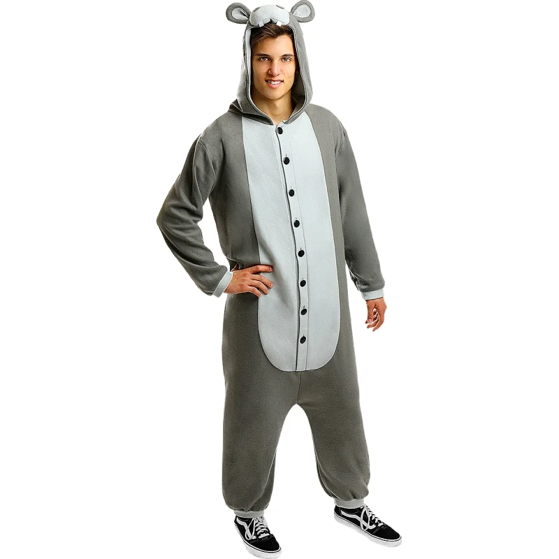 Fato de Pijama hipopótamo onesie adulto unisexo - Image 3