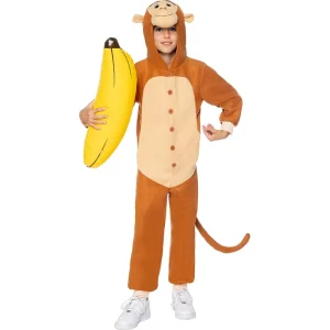 Fato de Onesie Macaco para crianças