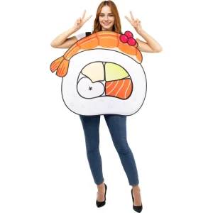 Fato de Sushi com camarão adulto unisexo