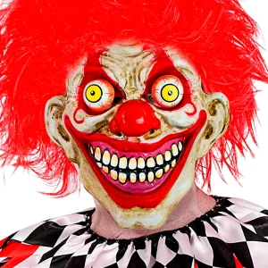 Máscara Palhaço Terror com olhos esbugalhados