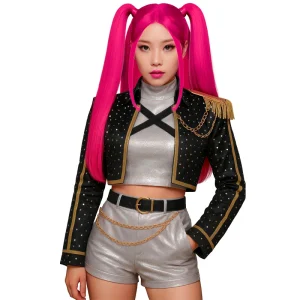 Peruca Pink Charm K-Pop