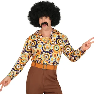 Camisa Disco Psicodélica para Homem