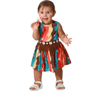 Fato de Hippie com vestido para bebé